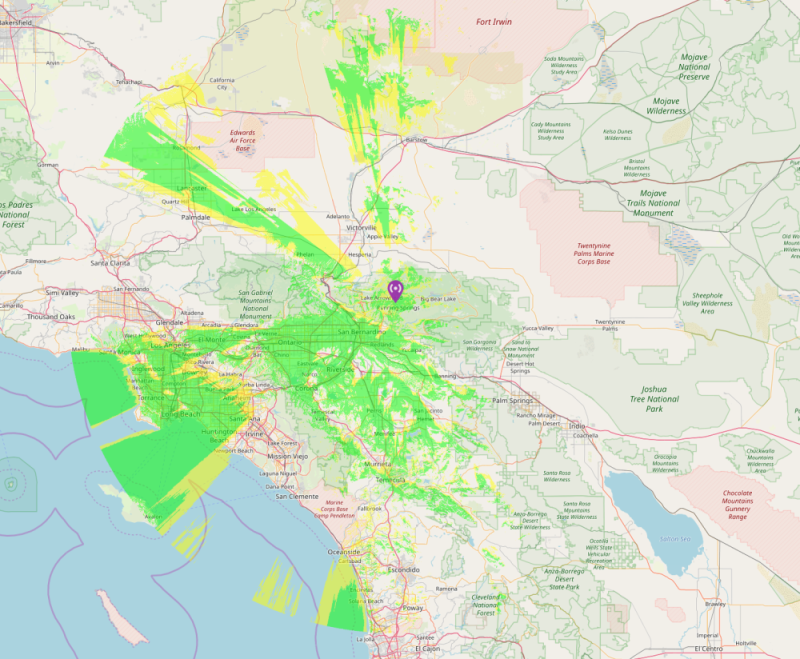 Eagle Tower Coverage map