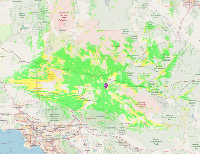 Ord Mountain Coverage map